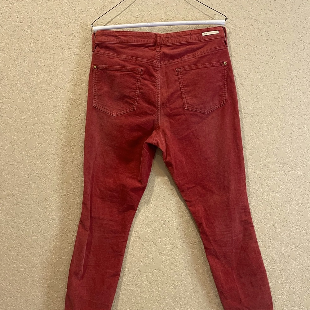 Pilcro The Letterpress Script Coduroy Cropped Skinny Pants - Picture 6 of 10